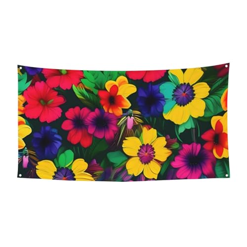 Regenbogen Blumen Muster Druck Festlich Party Banner Dekoration Karneval Halloween Indoor und Outdoor Jubiläum Regenbogen Blumen Muster Druck Festlich Party Banner Dekoration Karneval Halloween Indoor und Outdoor Jubiläum von YANYU