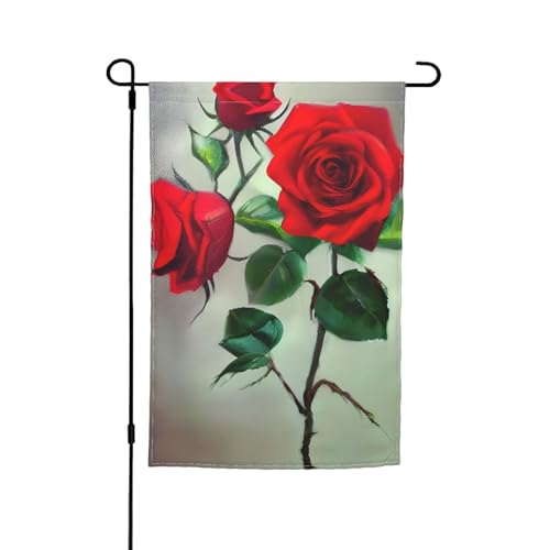 Rote Rose Bild Druck für jeden Anlass Flagge Gartenflagge Ganzjahresflagge Outdoor Flagge Hofdekoration für Terrassen Flagge Rote Rose Bild Druck für jeden Anlass Flagge Gartenflagge Ganzjahresflagge Outdoor Flagge Hofdekoration für Terrassen Flagge von YANYU