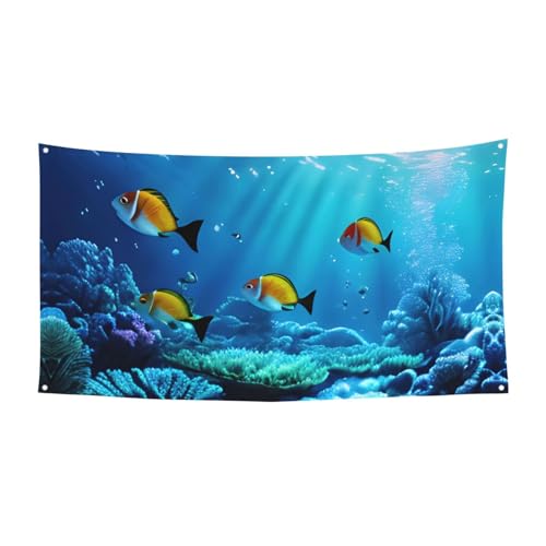 Ruhige Unterwasserlandschaft Druck Festliche Party Banner Dekoration Karneval Halloween Indoor und Outdoor Jubiläum von YANYU