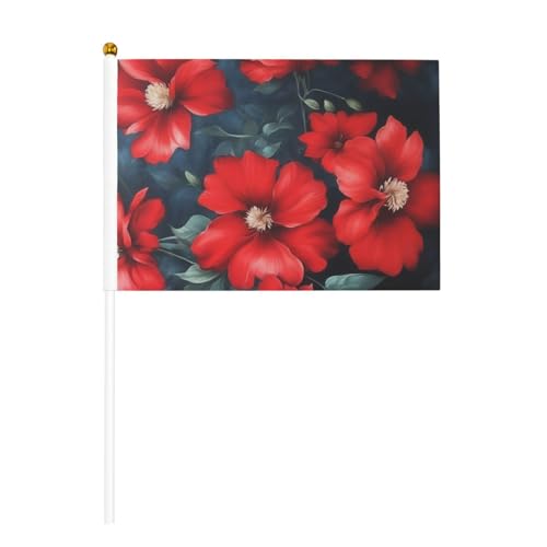 Schöner Fahnenmast mit roten Blumen bedruckt, tragbare Flaggen, Veranstaltungsdekoration, vielseitige Verwendung, Gruppenaktivitäten Schöner Fahnenmast mit roten Blumen bedruckt, tragbare Flaggen, Veranstaltungsdekoration, vielseitige Verwendung, Gruppenaktivitäten von YANYU