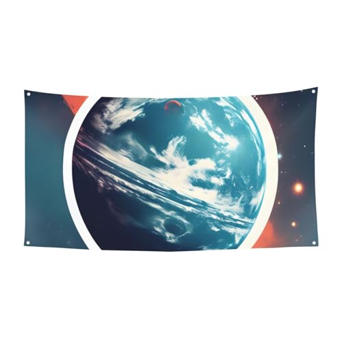 Space Planet Earthprint Festliche Party Banner Dekoration Karneval Halloween Indoor und Outdoor Jubiläum von YANYU