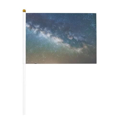 Sternenhimmel, Weltraum-Druck, Handflaggenmast, tragbare Flaggen, Dekoration, Veranstaltungen, vielseitige Verwendung, Gruppenaktivitäten von YANYU