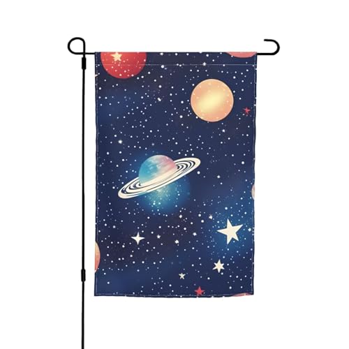 Sternenhimmel Universum Weltraum Druck jeden Anlass Flagge Gartenflagge Ganzjahresflagge Outdoor Flagge Hofdekoration für Terrassen Flagge von YANYU