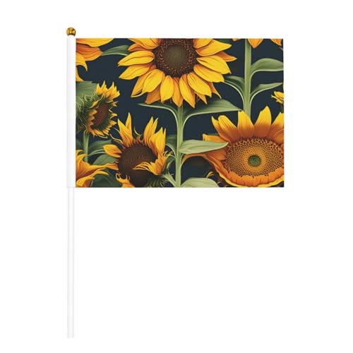Tragbare Sonnenblumen-Flaggen mit Blumenmuster, für Veranstaltungsdekoration, vielseitig verwendbar, Gruppenaktivitäten von YANYU