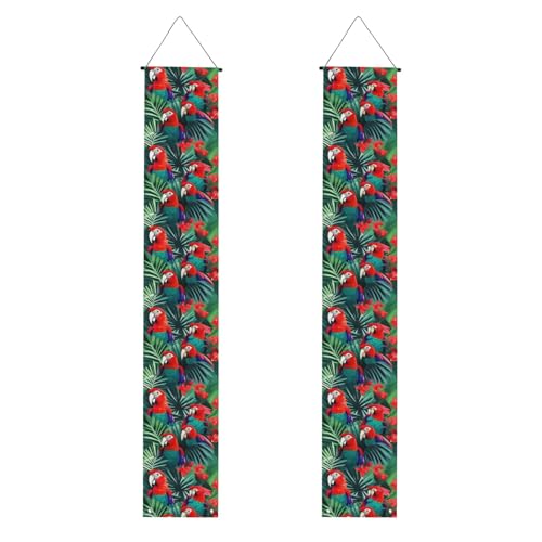 Tropische Blume, Papageien-Druck, praktische Aufbewahrung, Pflege, Banner, Hintergrund, speziell für Feiern Tropische Blume, Papageien-Druck, praktische Aufbewahrung, Pflege, Banner, Hintergrund, speziell für Feiern von YANYU