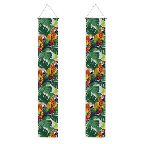 Tropische Blumenblätter, Papageien-Druck, praktische Aufbewahrung, Pflege, Banner, Hintergrund, speziell für Feiern Tropische Blumenblätter, Papageien-Druck, praktische Aufbewahrung, Pflege, Banner, Hintergrund, speziell für Feiern von YANYU