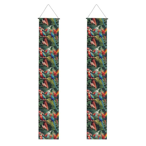 Tropische Pflanzen und Papageien, praktische Aufbewahrung, Banner, Hintergrunddesign, speziell für Feiern Tropische Pflanzen und Papageien, praktische Aufbewahrung, Banner, Hintergrunddesign, speziell für Feiern von YANYU