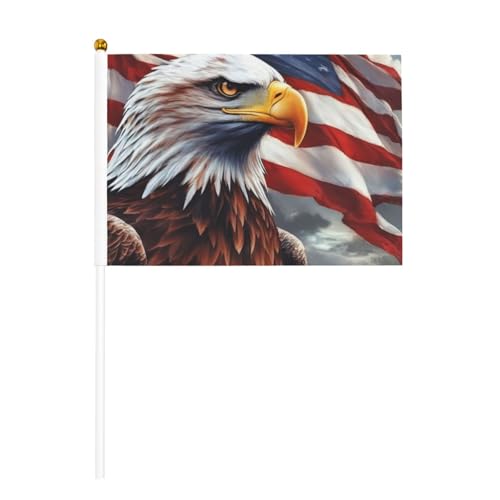 USA-Adler mit amerikanischer Flagge, handlicher Fahnenmast, tragbare Flaggen, Dekoration, Veranstaltungen, vielseitige Verwendung, Gruppenaktivitäten USA-Adler mit amerikanischer Flagge, handlicher Fahnenmast, tragbare Flaggen, Dekoration, Veranstaltungen, vielseitige Verwendung, Gruppenaktivitäten von YANYU