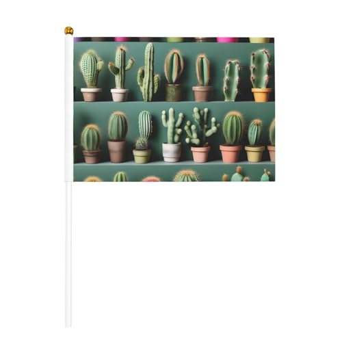 Viele Kaktus-Kunstdruck, handlicher Fahnenmast, tragbare Flaggen, Dekoration, Veranstaltungen, vielseitige Verwendung, Gruppenaktivitäten von YANYU