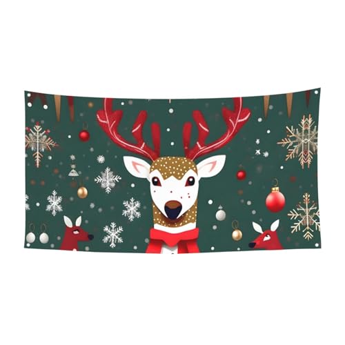 Weihnachten Deerprint Festliche Party Banner Dekoration Karneval Halloween Indoor und Outdoor Jubiläum von YANYU
