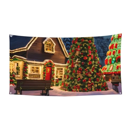 Weihnachten Karneval Dorfdruck Festlich Party Banner Dekoration Karneval Halloween Indoor und Outdoor Jubiläum Weihnachten Karneval Dorfdruck Festlich Party Banner Dekoration Karneval Halloween Indoor und Outdoor Jubiläum von YANYU