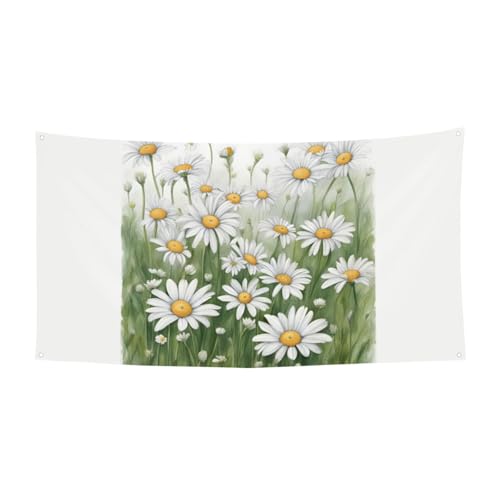 Weiße Gänseblümchen Festliche Party Banner Dekoration Karneval Halloween Indoor und Outdoor Jubiläum Weiße Gänseblümchen Festliche Party Banner Dekoration Karneval Halloween Indoor und Outdoor Jubiläum von YANYU