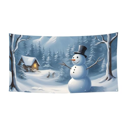 Winter Schneemann Abdruck Festlich Party Banner Dekoration Karneval Halloween Indoor und Outdoor Jubiläum Winter Schneemann Abdruck Festlich Party Banner Dekoration Karneval Halloween Indoor und Outdoor Jubiläum von YANYU