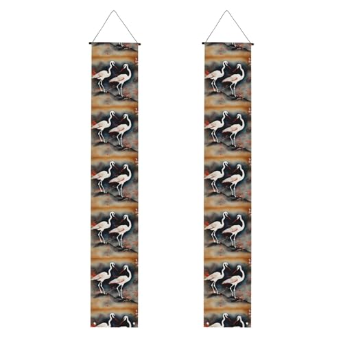 Zwei japanische Kraniche fliegen traditionelle Malerei Druck praktische Aufbewahrung Pflege Banner Hintergrund Design speziell Feierbedarf Zwei japanische Kraniche fliegen traditionelle Malerei Druck praktische Aufbewahrung Pflege Banner Hintergrund Design speziell Feierbedarf von YANYU
