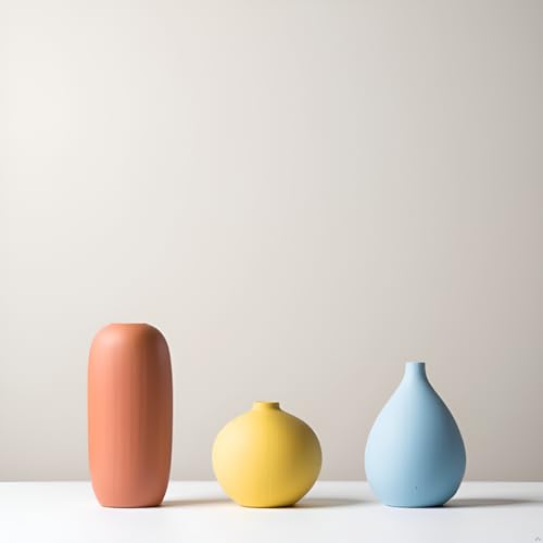 AOBAOX 3-teiliges Keramikvasen-Set, moderne matte dekorative Vasen für Heimdekoration, Wohnzimmer, Schlafzimmer & Büro, Tischdisplay AOBAOX 3-teiliges Keramikvasen-Set, moderne matte dekorative Vasen für Heimdekoration, Wohnzimmer, Schlafzimmer & Büro, Tischdisplay von YAOBAOX