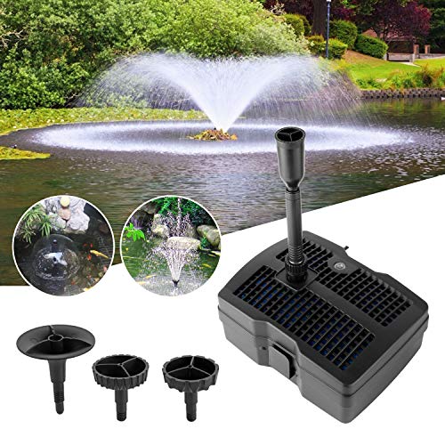 YAOBLUESEA 4 in 1 Teichpumpe Springbrunnenpumpe mit Filter UV-Klärer,Wasserspielpumpe Bachlaufpumpe,Stromkabel für Garten- und Springbrunnengestaltung（28W） von YAOBLUESEA