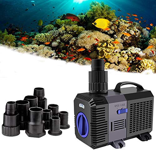 YAOBLUESEA Eco Teichpumpe Filterpumpe Bachlaufpumpe 5200L/H 40W Energiespar Wasserpumpe Koiteich Bachlaufpumpe SunSun CTP-5800 von YAOBLUESEA