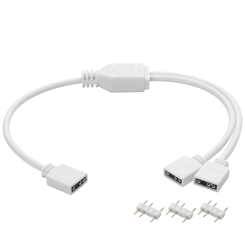 YAODHAOD 12 V 4-polig RGB 5 V 3-polig ARGB Splitter-Kabel & Verlängerungskabel (1-zu-2, ARGB) von YAODHAOD