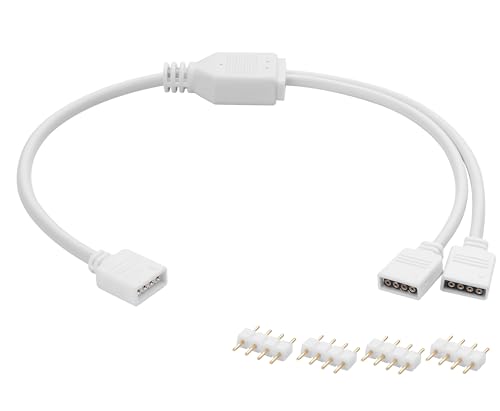 YAODHAOD 12 V 4-polig RGB 5 V 3-polig ARGB Splitter-Kabel & Verlängerungskabel (1-zu-2, RGB) von YAODHAOD