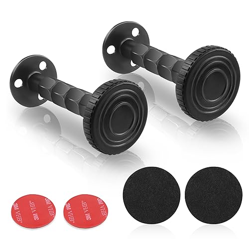 YAODHAOD Bett Abstandshalter Wand Anti-Shake-Werkzeug,Kopfteil Stopper,Gewinde Bett Wand Stopper Kopfteil Bettstopper Anti Shake Tool Werkzeug für Betten Schränke Sofas(schwarz 2PCS) von YAODHAOD