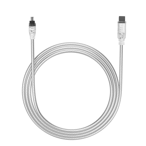 YAODHAOD Firewire High Speed 1394B 800-400 IEEE 9-poliges männliches zu 4-poliges männliches Kabel für Mac Pro MacBook Pro Mac Mini iMac PC Digitalkameras Spiegelriegelspiegel (9 Pin to 4 Pin) von YAODHAOD