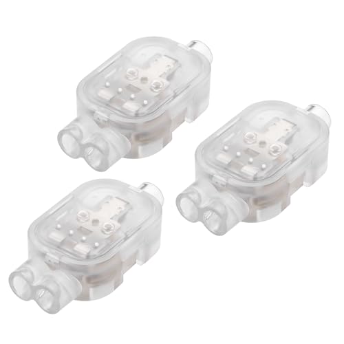 YAODHAOD Verbindungsklemmen Wasserdichter Schnellverbinder 3PCS IP68 0,5 bis 4 mm² 250V 32A Durchgangsverbinder 2-Leiter - 4-Leiter (1 P - 2 P) von YAODHAOD