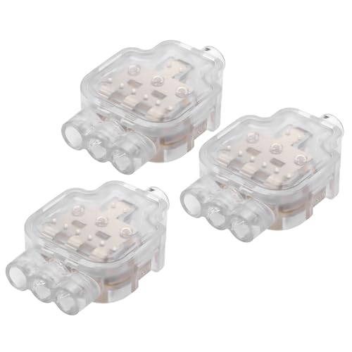 YAODHAOD Verbindungsklemmen Wasserdichter Schnellverbinder 3PCS IP68 0,5 bis 4 mm² 250V 32A Durchgangsverbinder 2-Leiter - 4-Leiter (1 P - 3 P) von YAODHAOD