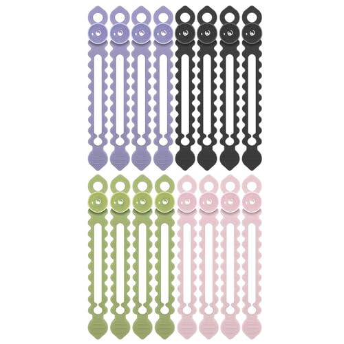 1 Set Silikon-Saugnapf-Kabelbinder, wiederverwendbar, Wandhalterung, Draht-Organizer für Zuhause, Büro, Auto, Kabel-Management, Kabelaufwickler mit Saugnapf-Design von YAOGUI