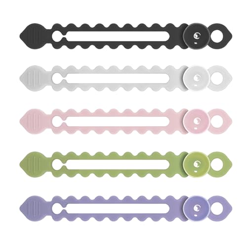 1 Set Silikon-Saugnapf-Kabelbinder, wiederverwendbar, Wandhalterung, Draht-Organizer für Zuhause, Büro, Auto, Kabel-Management, Kabelaufwickler mit Saugnapf-Design von YAOGUI