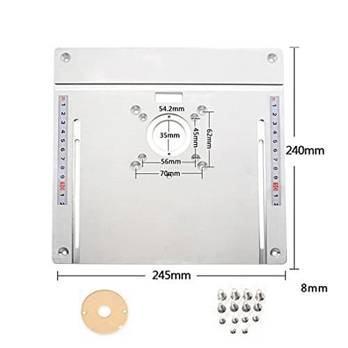 1 Setzen Sie Aluminium Router Tischeinsatzplatte Trimmmaschinenklappe Für Holzbearbeitung Für Bank Router Tischplatteninduktionskochfeldadapter 1 Setzen Sie Aluminium Router Tischeinsatzplatte Trimmmaschinenklappe Für Holzbearbeitung Für Bank Router Tischplatteninduktionskochfeldadapter von YAOGUI