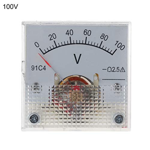 10 Typen Zeiger Voltmeter 2.5 Genauigkeit Quadratanaloge Spannungszeiger Nadel Panel Messgerät Rechteckspannungsmesser Tester von YAOGUI