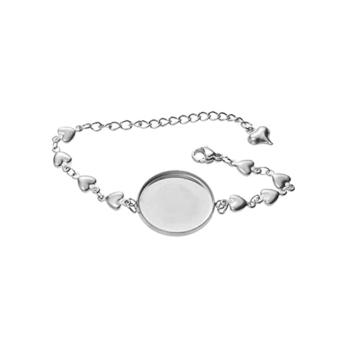 20 mm Lünette Armbänder Tablett Armreifen Lünettenfassung für Schmuckherstellung Schmuckherstellung Erkenntnisse Verstellbare Lünetteneinstellungen für Schmuckherstellung von YAOGUI
