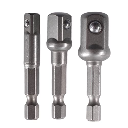 3 x 1/4 Zoll 3/8 Zoll 1/2 Zoll Verlängerungs-Steckschlüssel-Adapter-Set Schafttreiber Bohrer-Bit legierter Stahl für Akku-Bohrschrauber 3 x 1/4 Zoll 3/8 Zoll 1/2 Zoll Verlängerungs-Steckschlüssel-Adapter-Set Schafttreiber Bohrer-Bit legierter Stahl für Akku-Bohrschrauber von YAOGUI