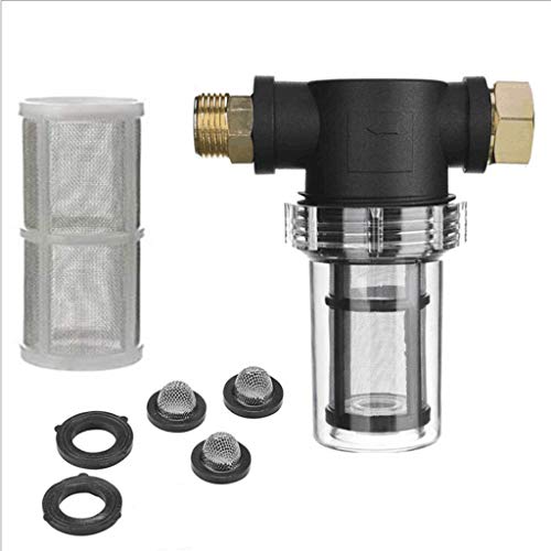 40 100 Mesh Gartenschlauchfilter für Hochdruckreiniger Zulaufwasser Inline Sediment Gartenschlauch Filteraufsatz für Pool 40 100 Mesh Gartenschlauchfilter für Hochdruckreiniger Zulaufwasser Inline Sediment Gartenschlauch Filteraufsatz für Pool von YAOGUI