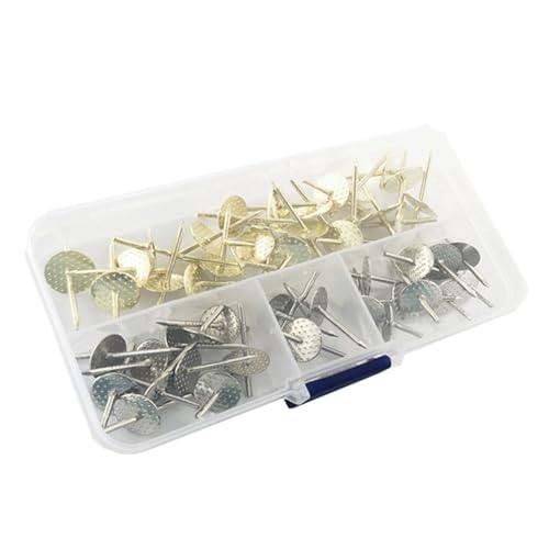 50 Stück Bilderrahmen-Aufhängenägel in Gold und Silber, Aufhänger-Set für Trockenbauwände und Holzoberflächen, Uhren, Nägel, Haken, Nagelhaken 50 Stück Bilderrahmen-Aufhängenägel in Gold und Silber, Aufhänger-Set für Trockenbauwände und Holzoberflächen, Uhren, Nägel, Haken, Nagelhaken von YAOGUI