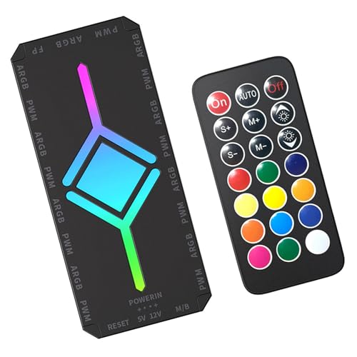 9-in-1 5 V 3-polige ARGB-Hubs ARGB-Splitter-Netzteil ARGB-Gehäuselüfter-Hubs ARGB-Controller für PC-Gehäuse-Zubehör von YAOGUI