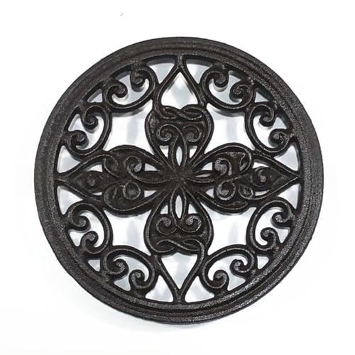 Dekorative Gusseisen Trivet Für Sichere Tischplatzierung Blumenmuster Heiße Töpfe Teller Für Zuhause Und Restaurant von YAOGUI