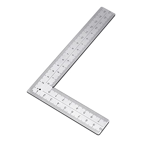 Doppelseite Hänge Herrscher Layout Werkzeug Stahlrahmen Square Lineal 90 Grad Skala Lineal Für Holzarbeiter von YAOGUI