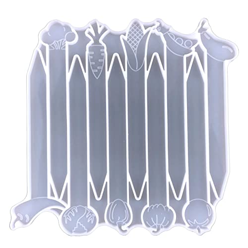 Epoxid-Silikonform für den Garten, verschiedene Gartenstecker, Pflanzen, Charm-Form, Kindergarten, Garten, Etikettenformen, Silikon, Epoxid-Formen für Blumen von YAOGUI