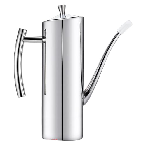 Fortschrittliche Öl-Ausgießer-Flasche mit sicherem Verschluss, lebensmittelecht, rostfreier Stahl, Einhandbedienung zum Kochen, lebensmittelechter Ölausgießer mit Deckel Fortschrittliche Öl-Ausgießer-Flasche mit sicherem Verschluss, lebensmittelecht, rostfreier Stahl, Einhandbedienung zum Kochen, lebensmittelechter Ölausgießer mit Deckel von YAOGUI
