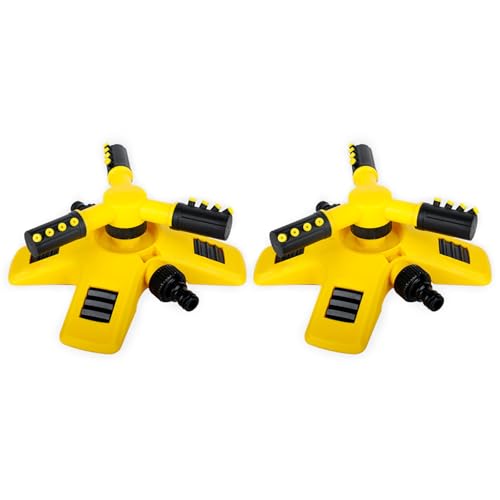 Gartensprinkler Automatischer 360 Grad drehbarer Wassersprinkler zum Bewässern von Pflanzen, Blumen, Landschaften, Spielen, tragbares Blumenbeet von YAOGUI