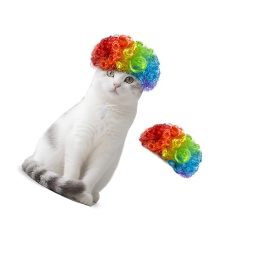 Haustier-Party-Haarteil mit Augenbekleidung für Hunde und Katzen, Spielfeier, täglicher Gebrauch, Kopfbedeckung, Halloween-Haustierzubehör Haustier-Party-Haarteil mit Augenbekleidung für Hunde und Katzen, Spielfeier, täglicher Gebrauch, Kopfbedeckung, Halloween-Haustierzubehör von YAOGUI