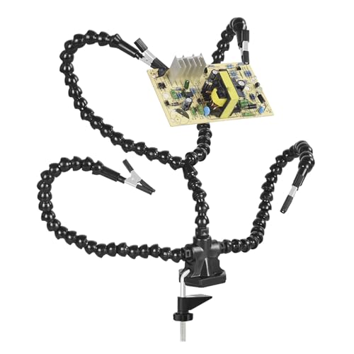 Helping Hands Löten Drittes Handwerkzeug Löthilfe 3Flexible Schwanenhals Arme mit Clips für Löten Reparatur Dritte Hand Helping Hands Löten Drittes Handwerkzeug Löthilfe 3Flexible Schwanenhals Arme mit Clips für Löten Reparatur Dritte Hand von YAOGUI