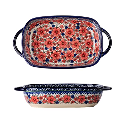 Keramik-Backform, Reisschüssel, binaurale Backform, Schüssel, binaurale Backform, Salatteller für Ofen, Küche, Haushalt, Salatteller, Keramik-Backgeschirr, binaurale Backform für Küche, Kochen von YAOGUI