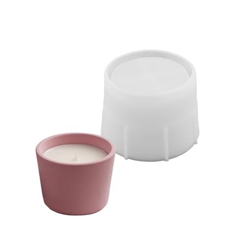 Kerzenständer Silikonform Becher mit Deckel Formen Halter Gips Sukkulenten Pflanzgefäß Dekorationen Formen von YAOGUI