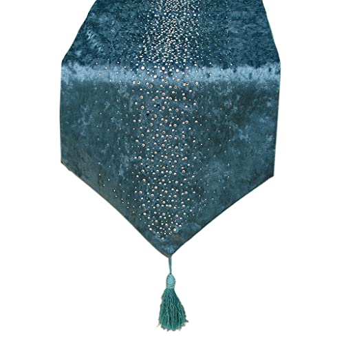Luxuriöser Tischläufer mit Strasssteinen, Tischset, Esstischdecke, Partydekoration, luxuriöser Strass-Tischläufer von YAOGUI