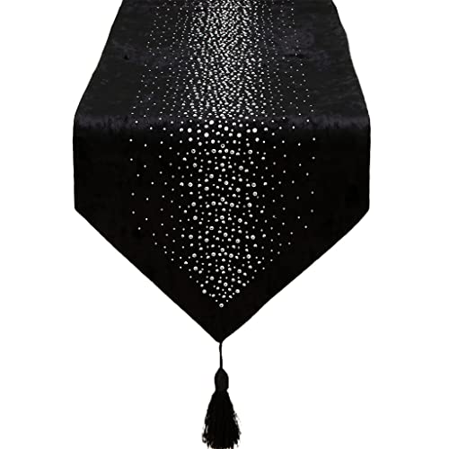 Luxuriöser Tischläufer mit Strasssteinen, Tischset, Esstischdecke, Partydekoration, luxuriöser Strass-Tischläufer von YAOGUI