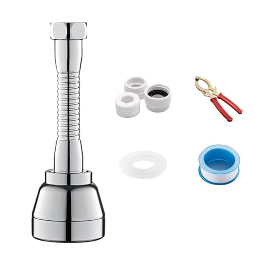 Messing Wasserhahn Bleunator 3 Sprays Muster Druck Steigert 360 Drehfunktion Brass Lerator Splatters Wachen Für Küchenspüle Nicht Spritzer Badezimmer Wasserhahn von YAOGUI