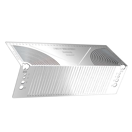 PrecisionSteel Angles Markierungsinstrument, Multifunktions-Metallbiegeschablone, Werkzeug für 90°-Biegungs-Layout auf Vierkantrohren von YAOGUI