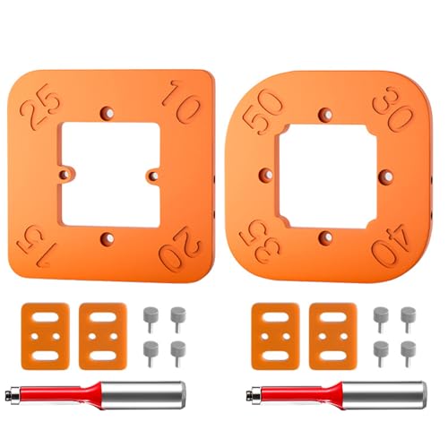 R10-R50 Multifunktionale runde Eckradiusvorrichtungen, Fräser-Schablonen, Clip für Holzbearbeitung, Schneide-Positionierungswerkzeug, Holzbearbeitungswerkzeug, 2 Stück R10-R50 Multifunktionale runde Eckradiusvorrichtungen, Fräser-Schablonen, Clip für Holzbearbeitung, Schneide-Positionierungswerkzeug, Holzbearbeitungswerkzeug, 2 Stück von YAOGUI